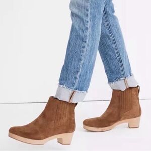 NWOT Madewell Bryce Brown Suede Chelsea Ankle Boots Classic 8.5